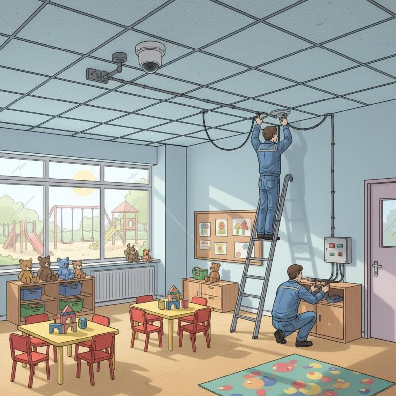 Установить видеонаблюдение в детском саду заказать в Пушкине, цена, интернет магазин cameralook