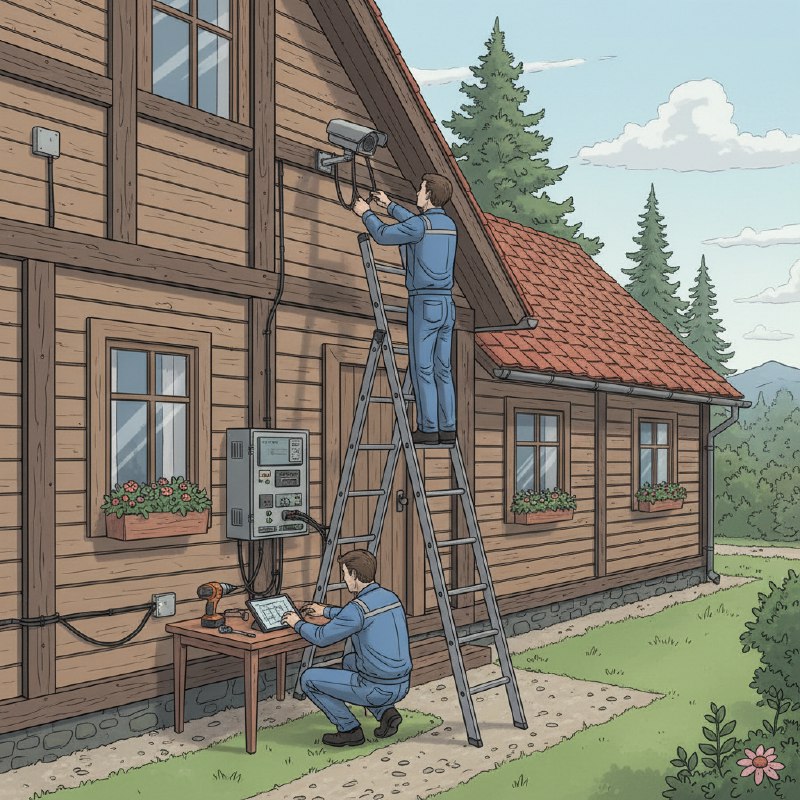 Установить видеонаблюдения на даче Установить видеонаблюдения на даче