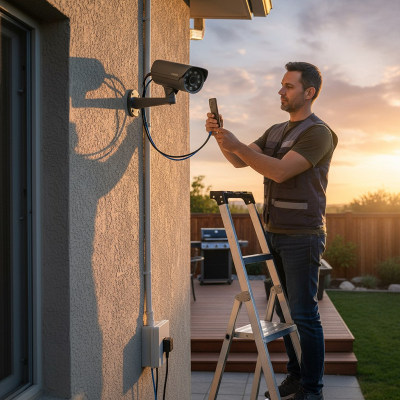 Как настроить уличную камеру видеонаблюдения.