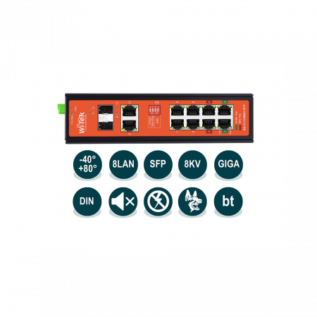 Неуправляемый коммутатор Wi-Tek  WI-PS310GF-I (v2)