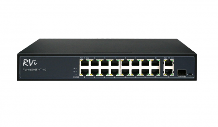 Коммутатор RVi-1NS16F-1T-1C на 16 портов poe