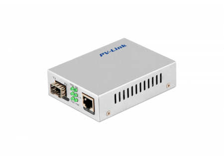 PV-MC01G - Одноканальный медиаконвертер базовой скоростью передачи данных 10/100/1000 Мбит/с