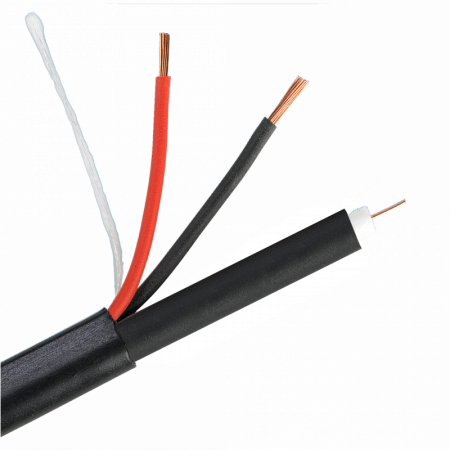 Кабель РК 75+2х0,5 (48) PE ВНЕШНИЙ (черный, 200м)