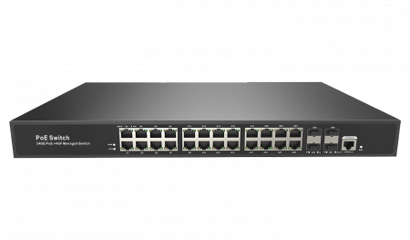 Коммутатор RVi-2NSM24G-4S rev.2 на 24 порта poe