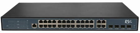 Коммутатор RVi-1NSM24G-4C на 24 порта poe